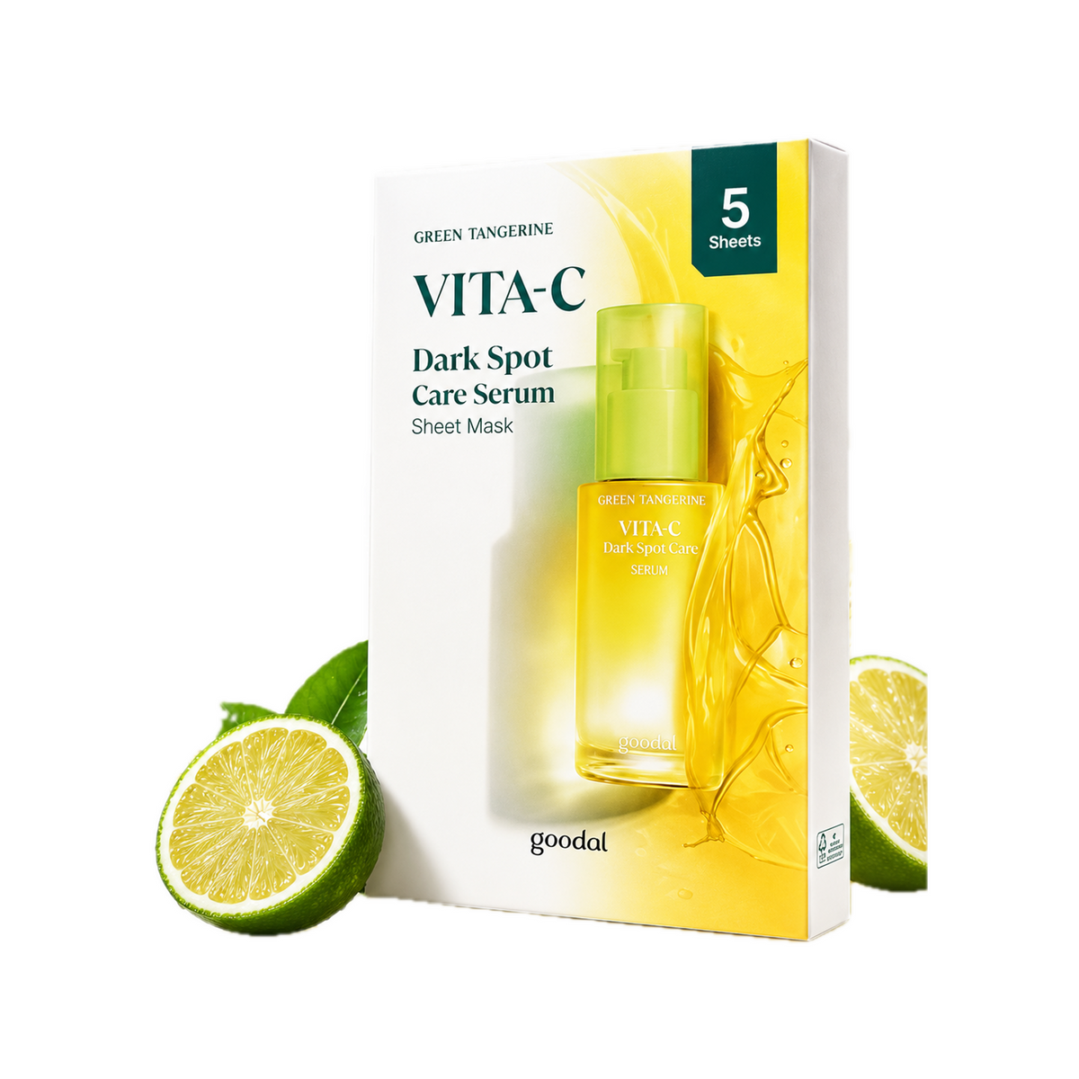 goodal Green Tangerine VITA-C Mask 5 Sheets Brightening Care