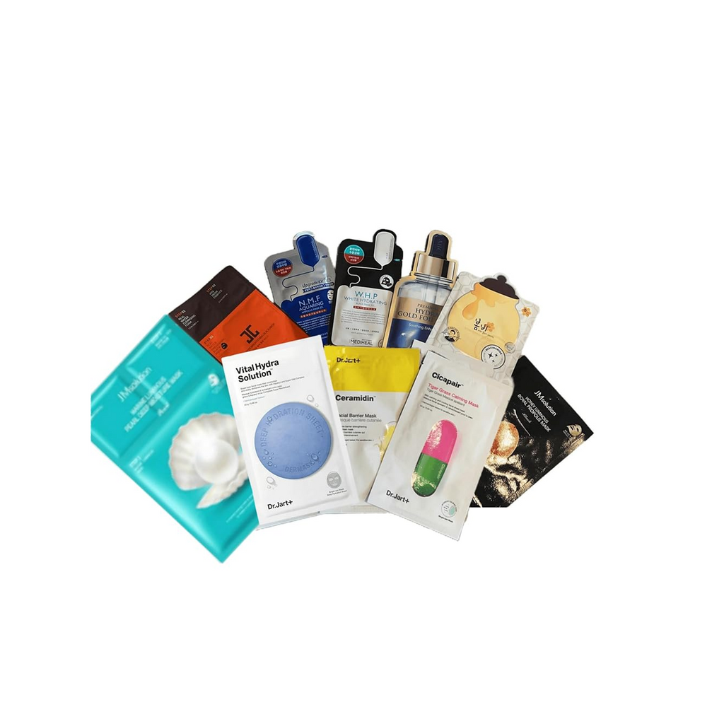 Korean Assorted Sheet Mask Set – 10 Sheets