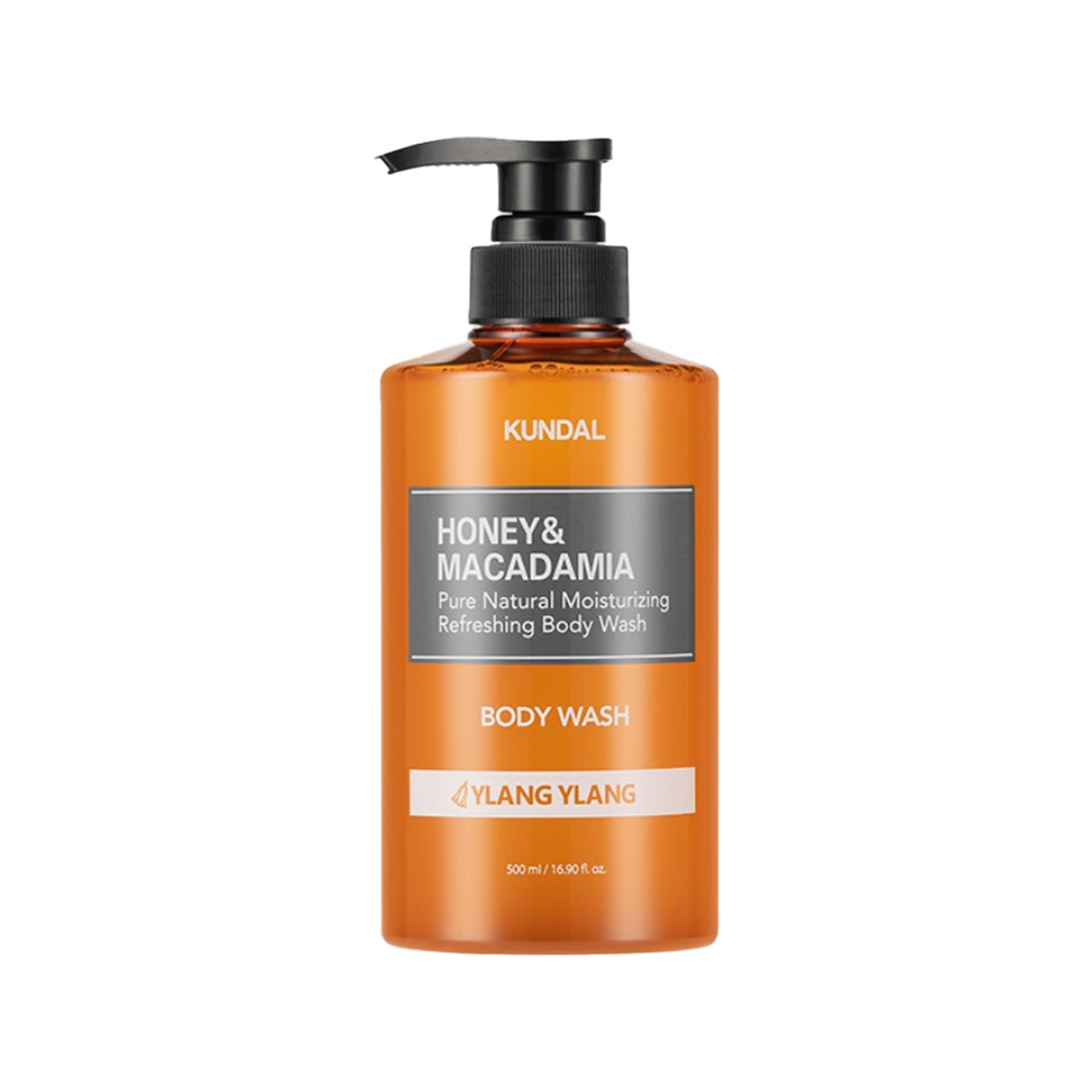 KUNDAL Honey & Macadamia Body Wash – Ylang Ylang 500 mL