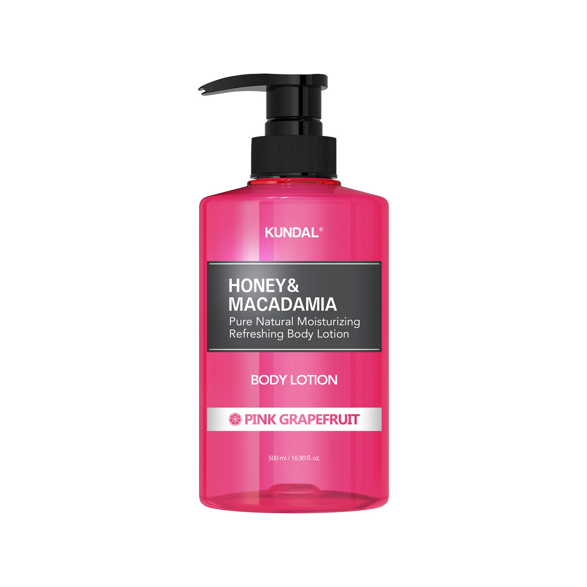 KUNDAL Honey & Macadamia Body Lotion – Pink Grapefruit 500 mL