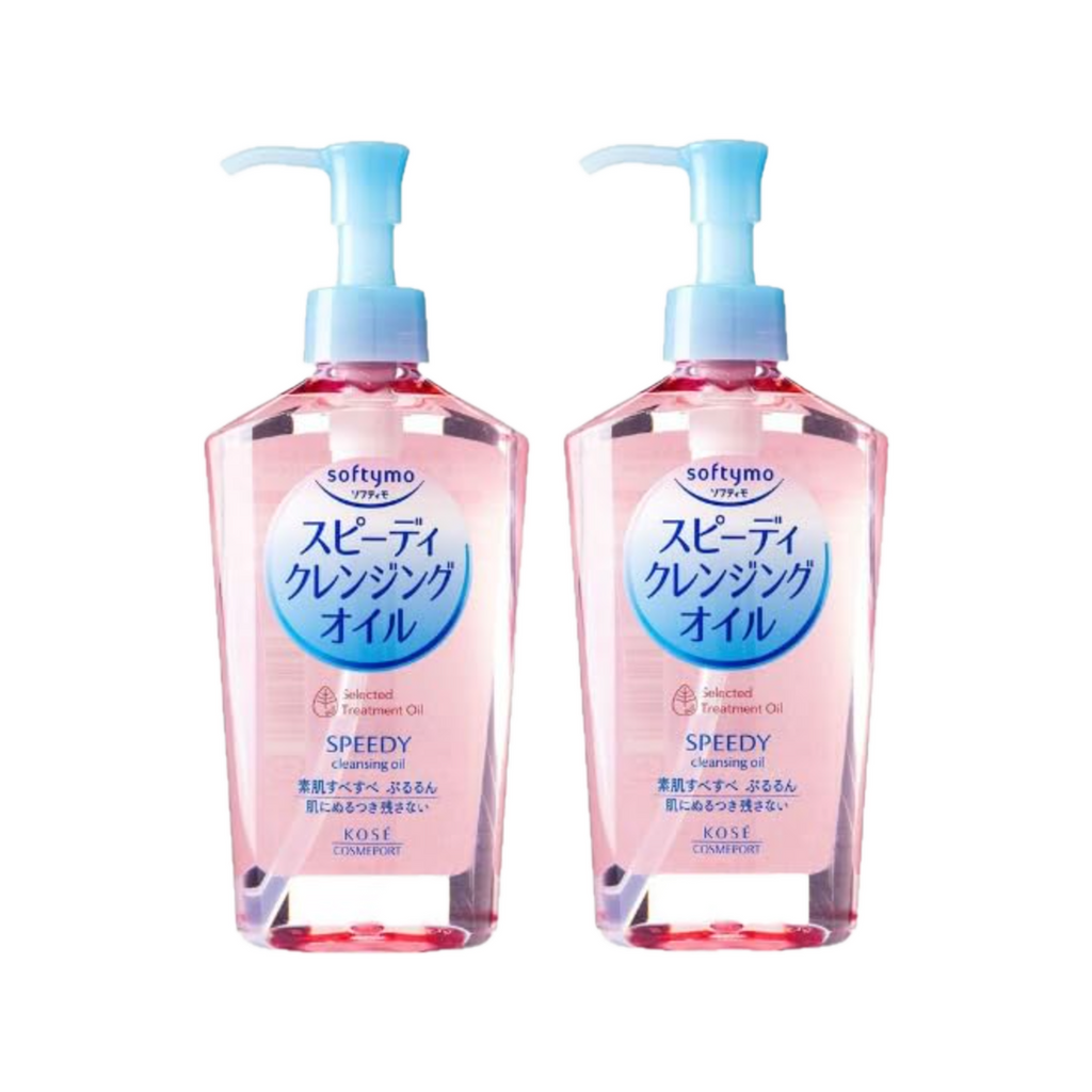 KOSE Softymo Speedy Cleansing Oil – 230ml x 2 (Pink)