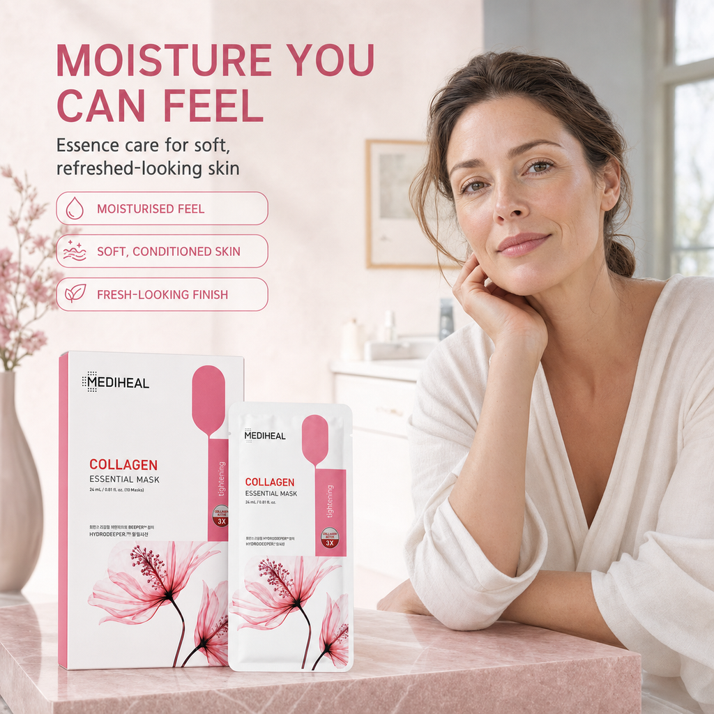 Mediheal Collagen Mask 10pc Set – Plumps, Lifts & Restores Firmness