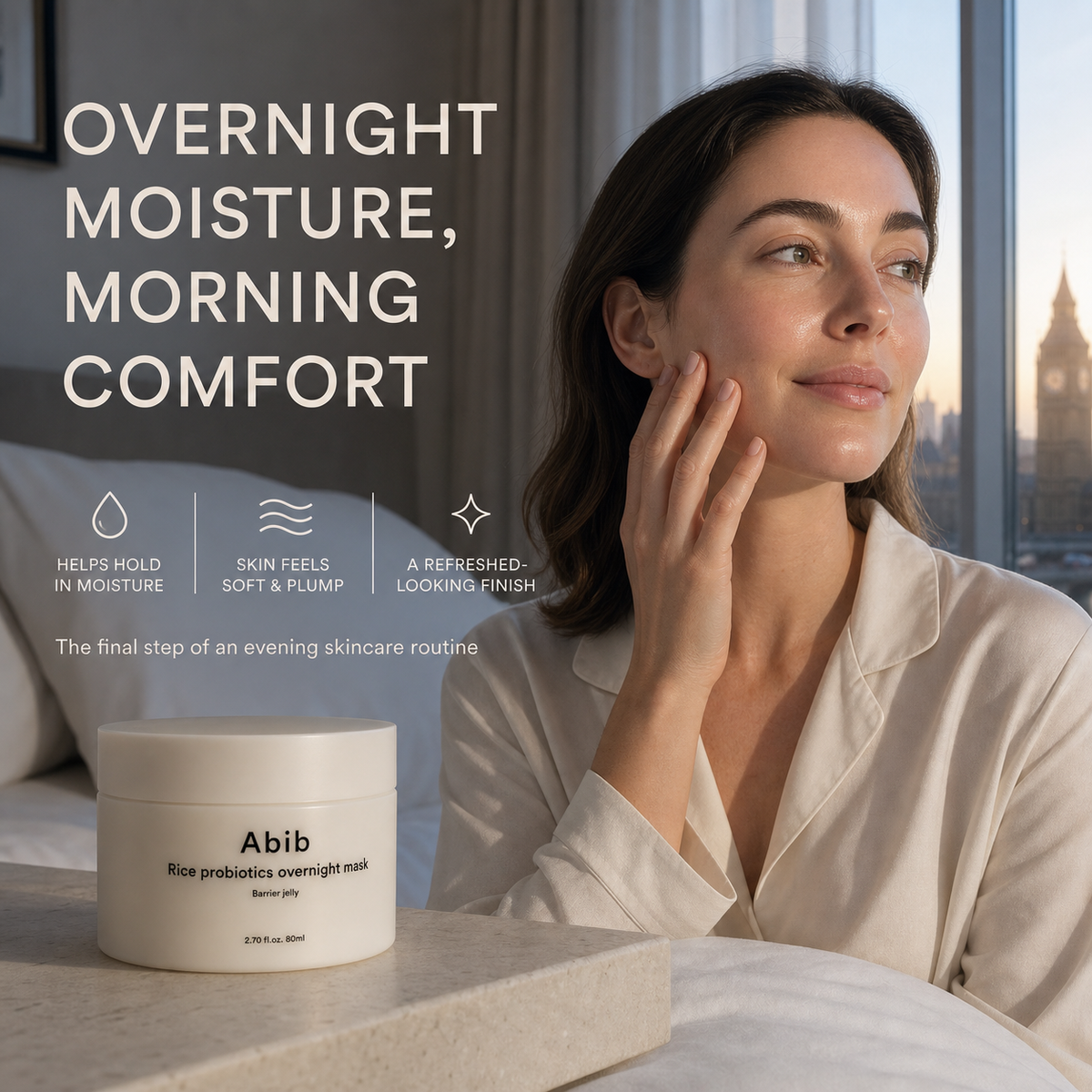Abib Rice Probiotics Overnight Mask 80ml – Strengthens, Repairs & Revives Dull