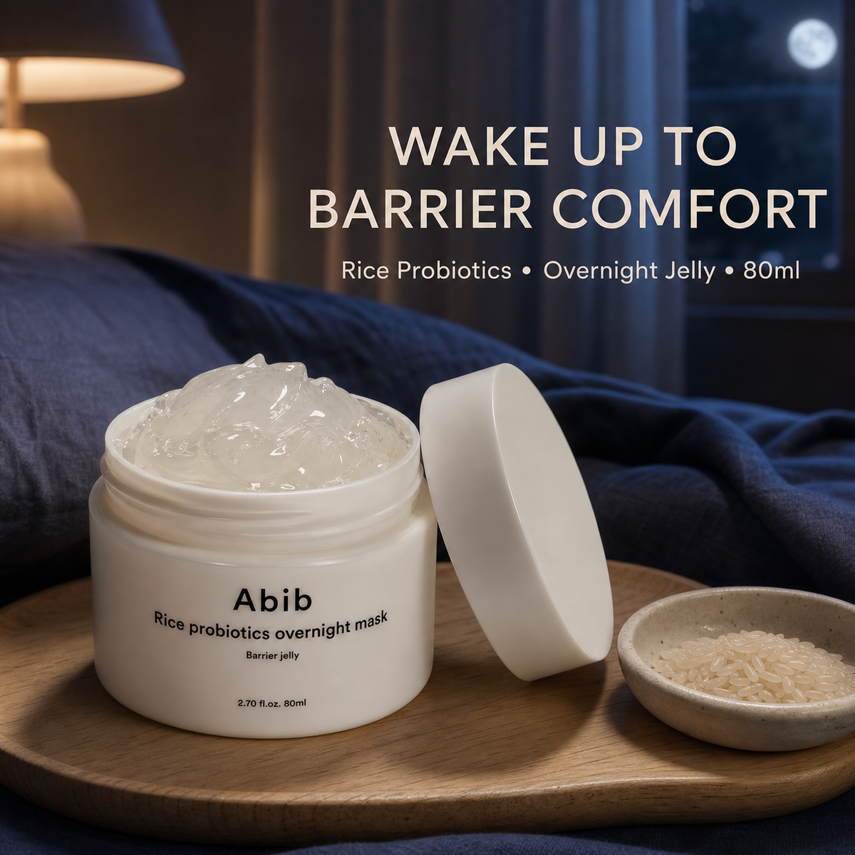 Abib Rice Probiotics Overnight Mask 80ml – Strengthens, Repairs & Revives Dull