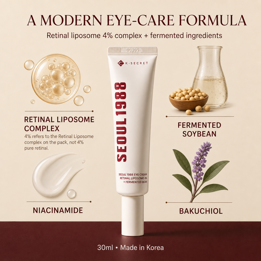 K-SECRET SEOUL 1988 Eye Cream Retinal Liposome 4% 30ml ORIGINAL