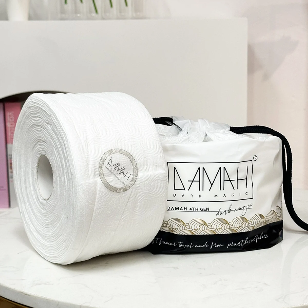 DAMAH Black Magic Facial Tissue – 80 Sheets x 3 Rolls detail image