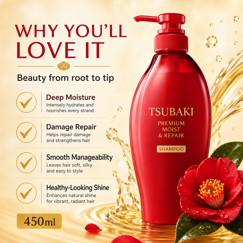 TSUBAKI Premium Moist & Repair Shampoo 450 mL detail image
