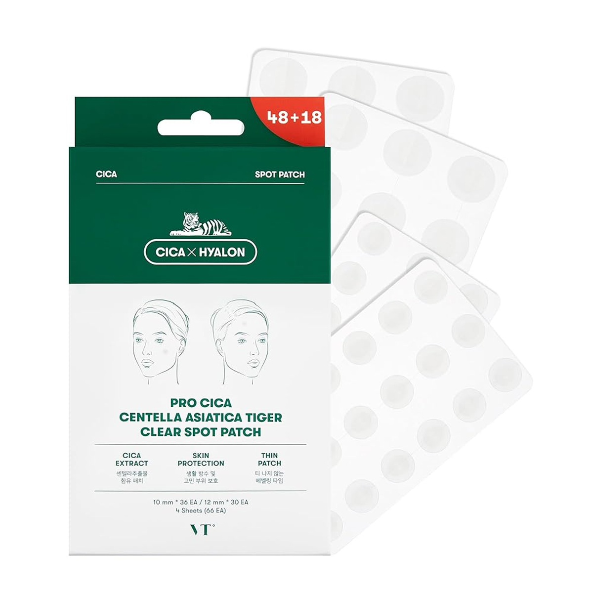 VT Cosmetics Cica Spot Patch 66 Patches (4 Sheets) detail image