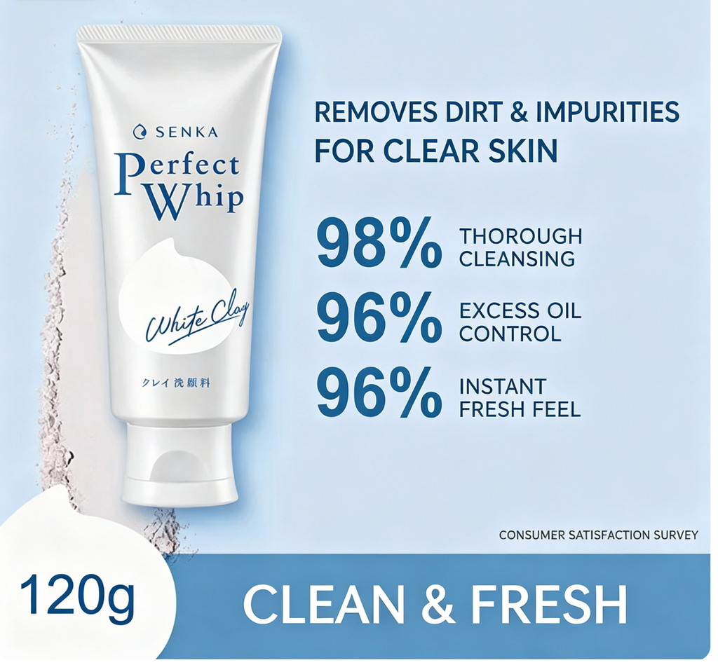 Senka Perfect Whip White Clay – 120g detail image