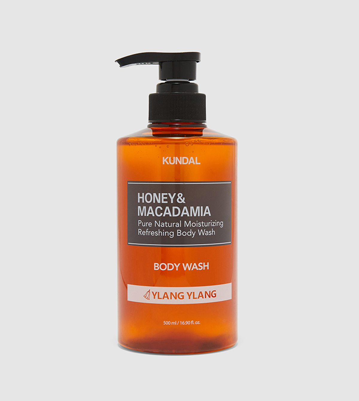 KUNDAL Honey & Macadamia Body Wash – Ylang Ylang 500 mL detail image