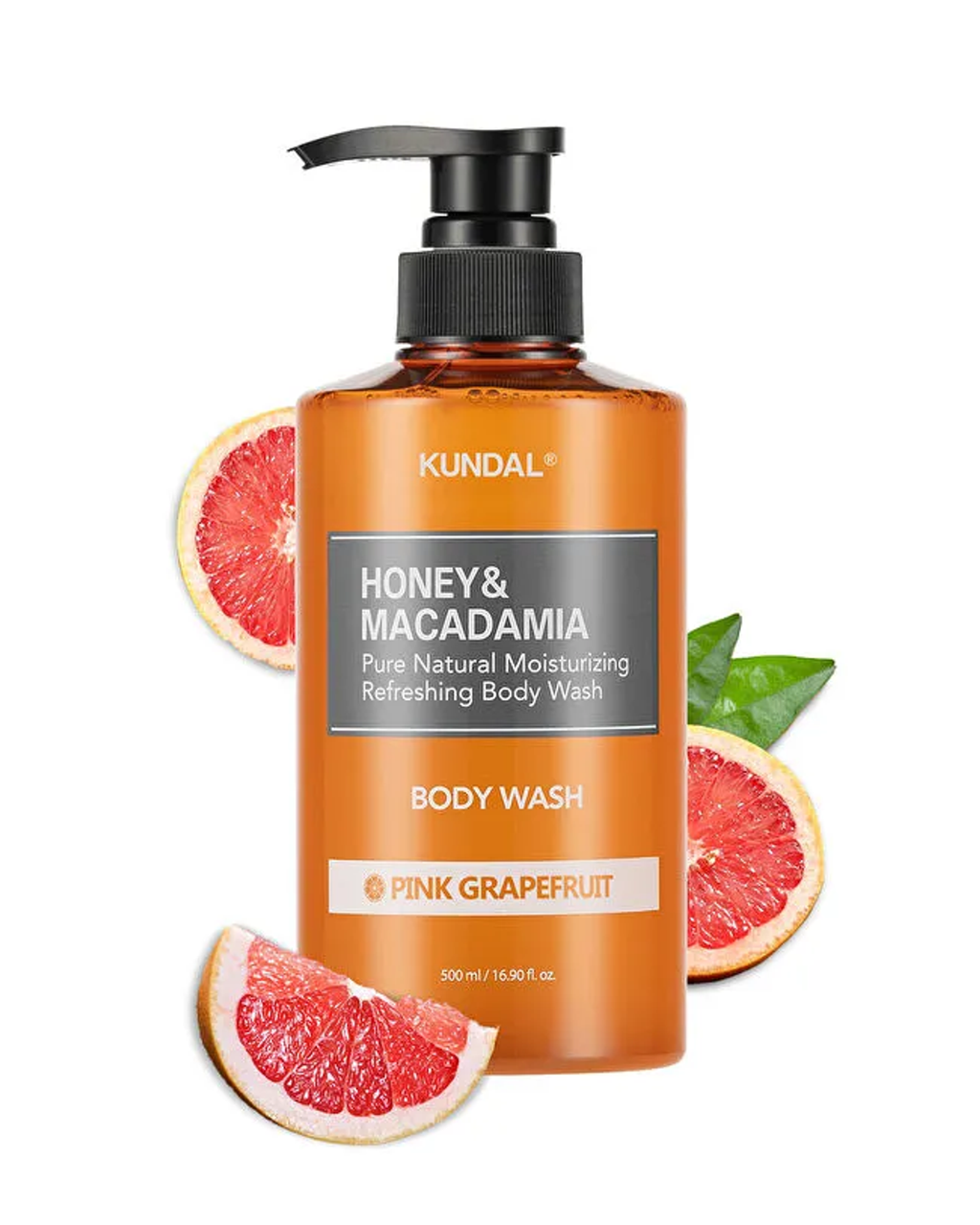 KUNDAL Honey & Macadamia Body Wash – Pink Grapefruit 500 mL detail image