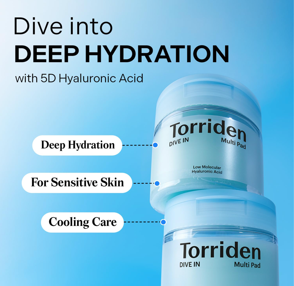 Torriden DIVE-IN Hyaluronic Acid Pads 80 Pads detail image