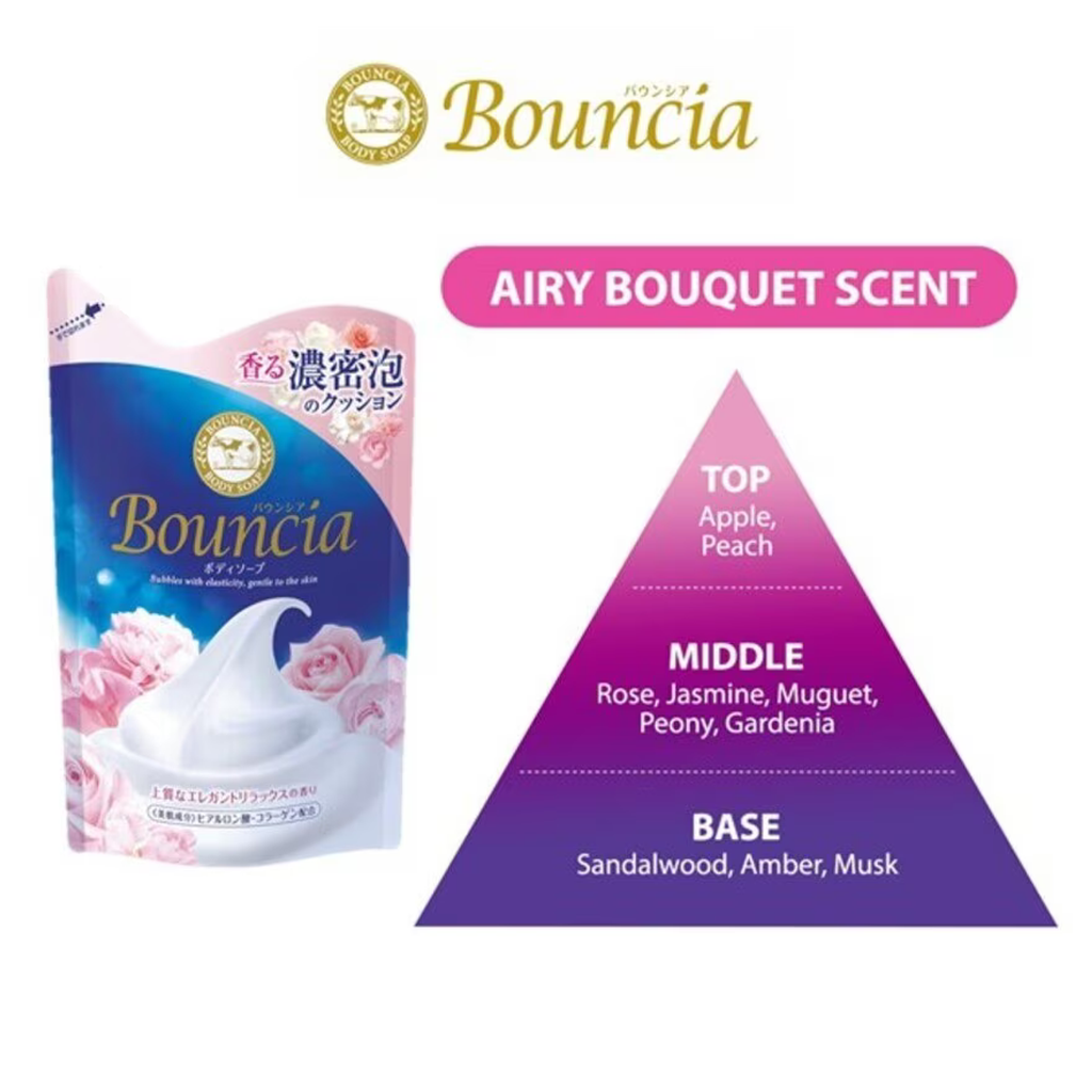 Bouncia Body Soap Refill Airy Bouquet Fragrance 360ml detail image