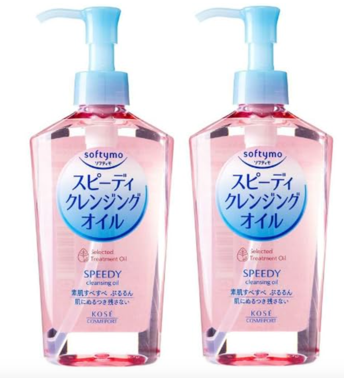 KOSE Softymo Speedy Cleansing Oil – 230ml x 2 (Pink) detail image