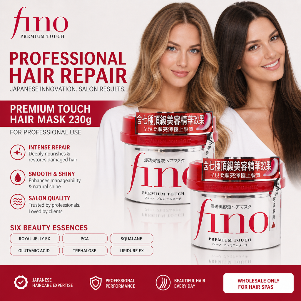 Fino Premium Hair Mask 230g x 2, deep conditioning treatment for damaged hair