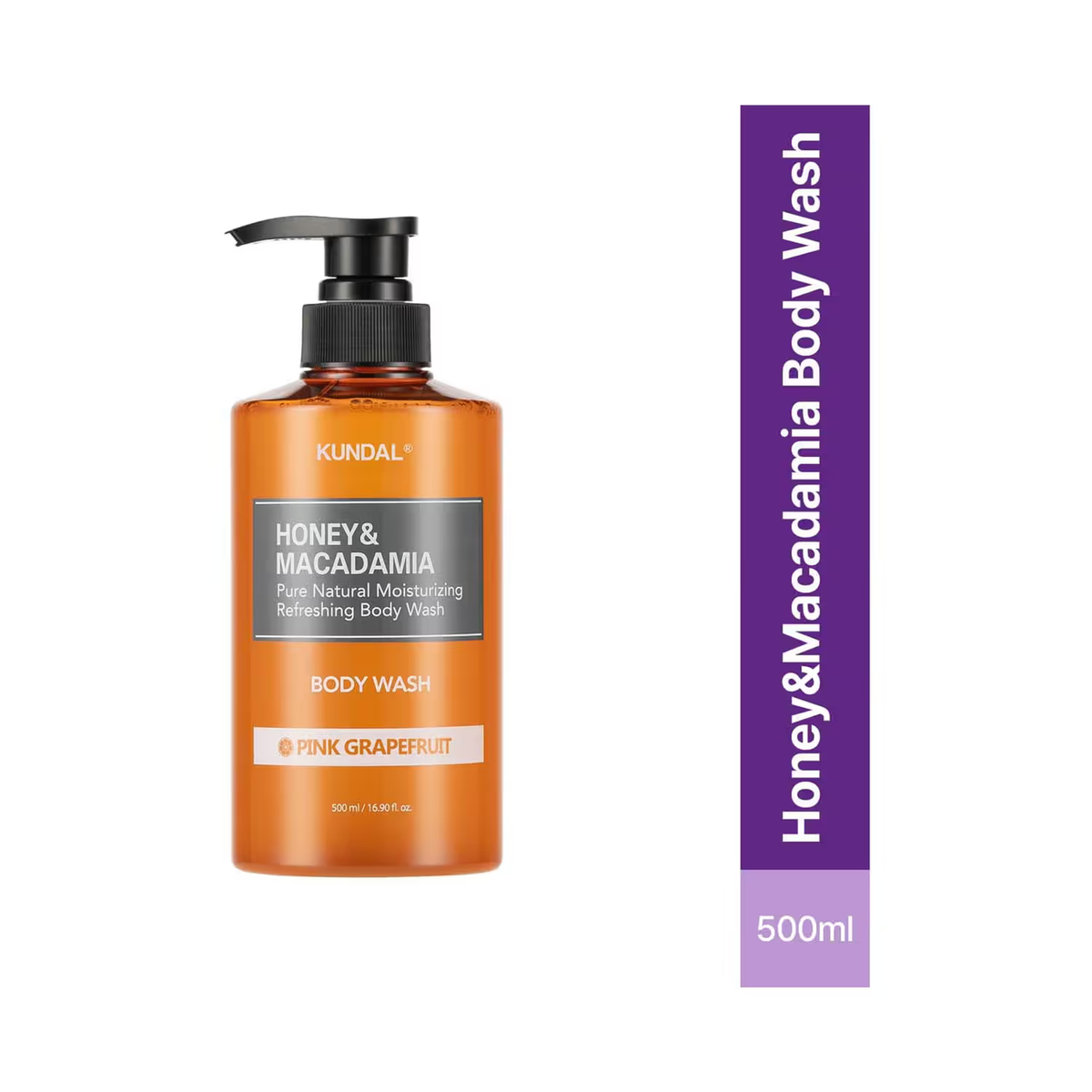 KUNDAL Honey & Macadamia Body Wash – Pink Grapefruit 500 mL detail image
