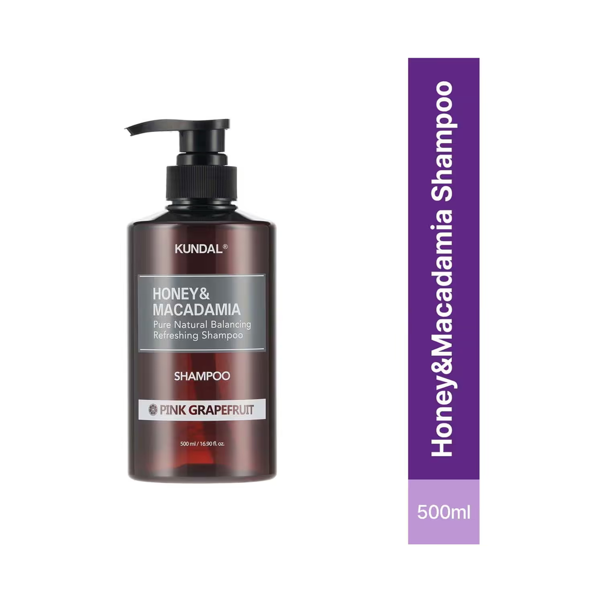 KUNDAL Honey & Macadamia Shampoo – Pink Grapefruit 500 mL detail image