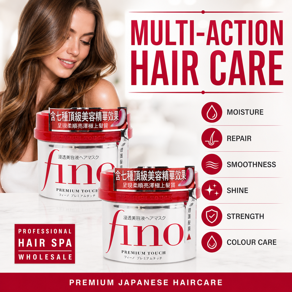 Fino Premium Hair Mask 230g x 2, deep conditioning treatment for damaged hair