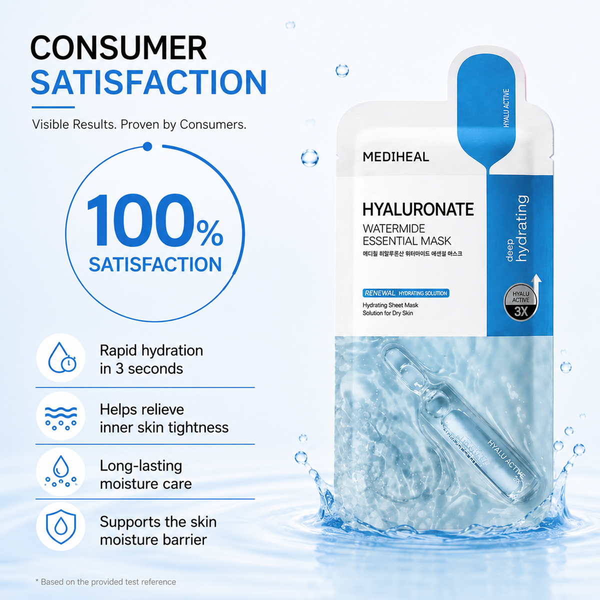 MEDIHEAL Hyaluronate Watermide Essential Mask – 10 Sheets detail image