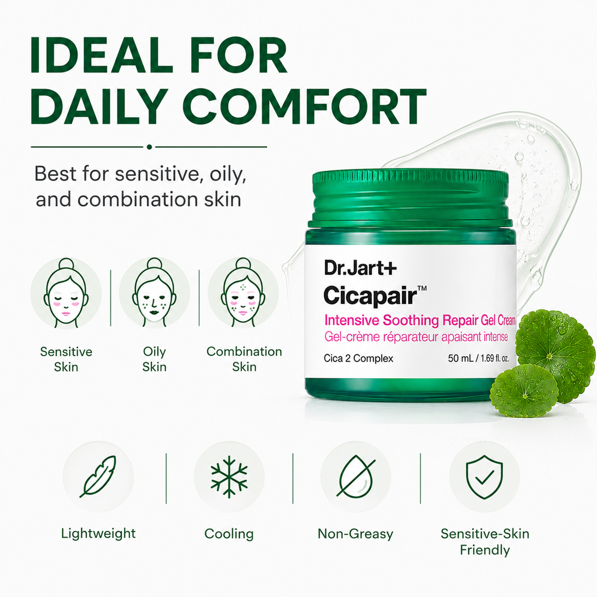 Dr. Jart+ Cicapair Intensive  Soothing Repair Gel Cream 50mL detail image
