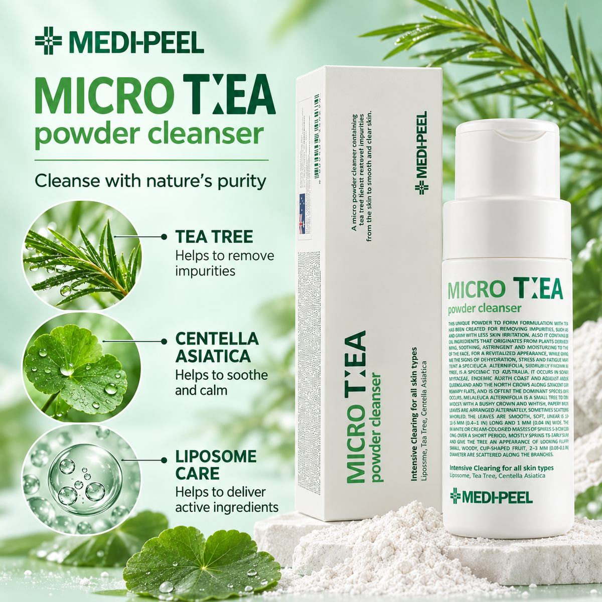 MEDI-PEEL Micro Tea Powder Cleanser