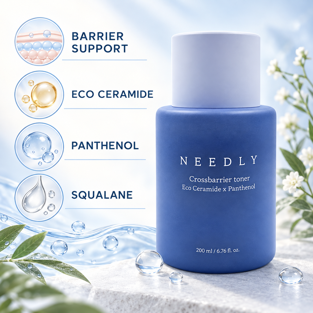 Needly Crossbarrier Toner 200ml, daily moisturizing repair balancing skin