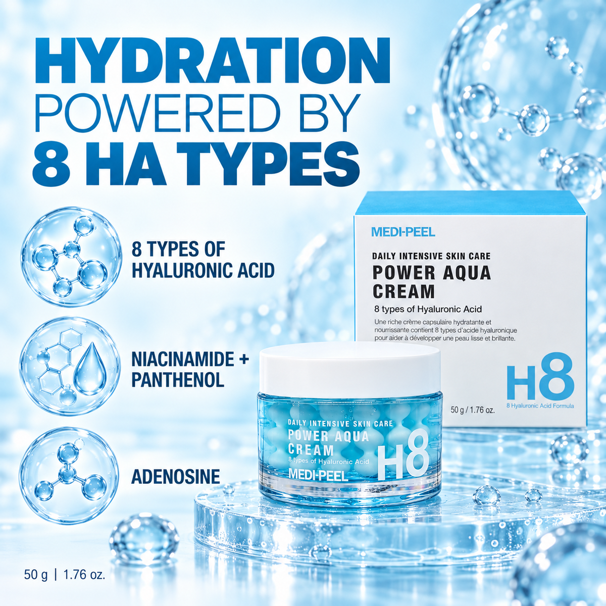 MEDI-PEEL Power Aqua Cream H8 50g
