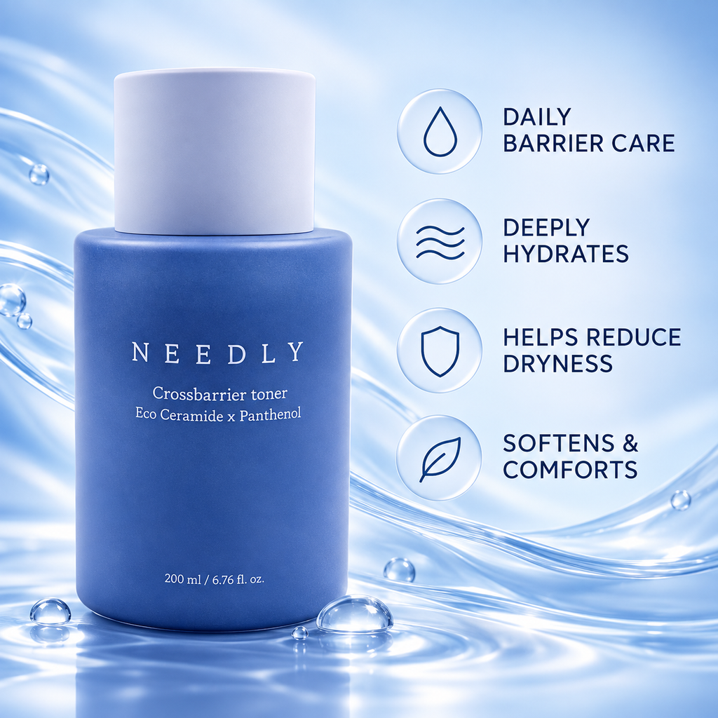 Needly Crossbarrier Toner 200ml, daily moisturizing repair balancing skin