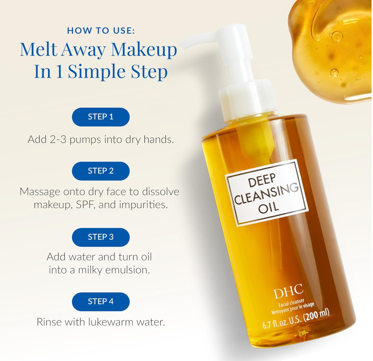 DHC Deep Cleansing Oil – 200 mL x 2