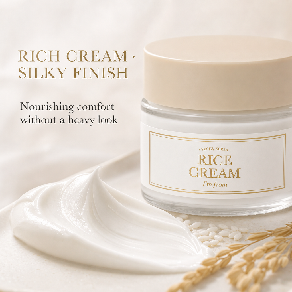 I'M From Rice Cream 50g – Deep Hydration for Dry Dehydrated Skin, Soothes Rednes