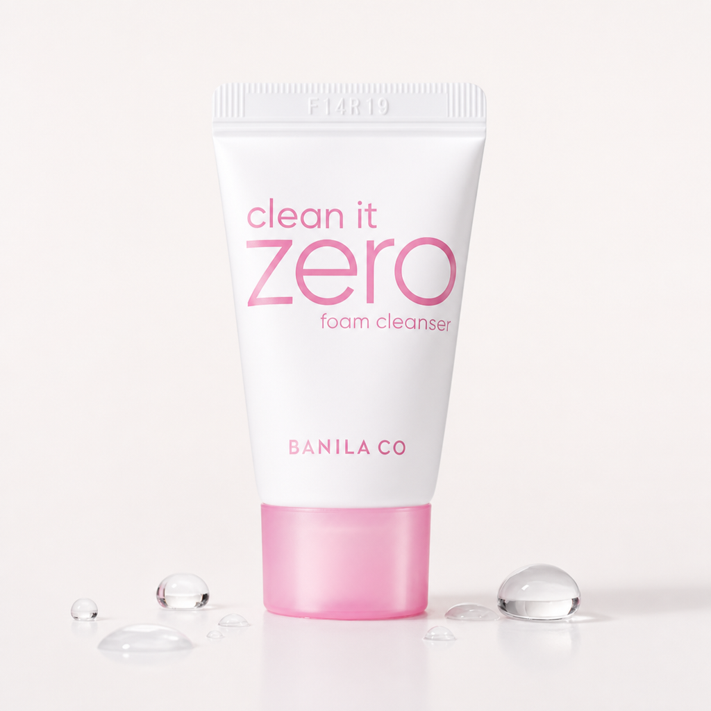 BANILA CO Zero Foam Cleanser 30ml Travel Size – Creamy Mousse-to-Foam Texture