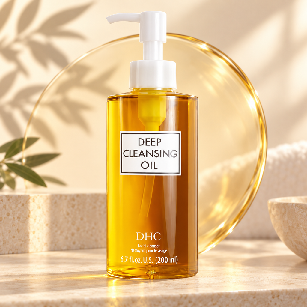 DHC Deep Cleansing Oil 200ml – Dissolves Makeup, Unclogs Pores