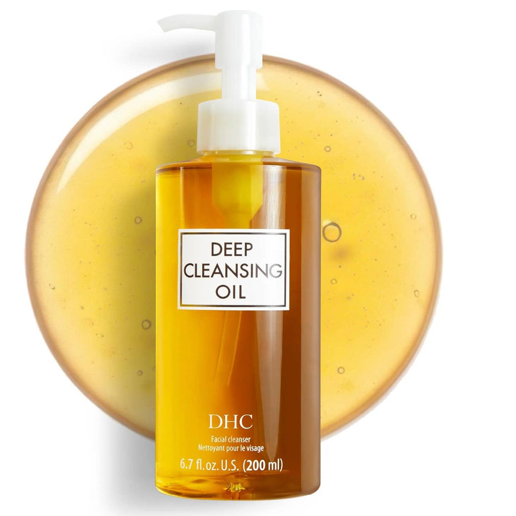 DHC Deep Cleansing Oil 200ml – Dissolves Makeup, Unclogs Pores