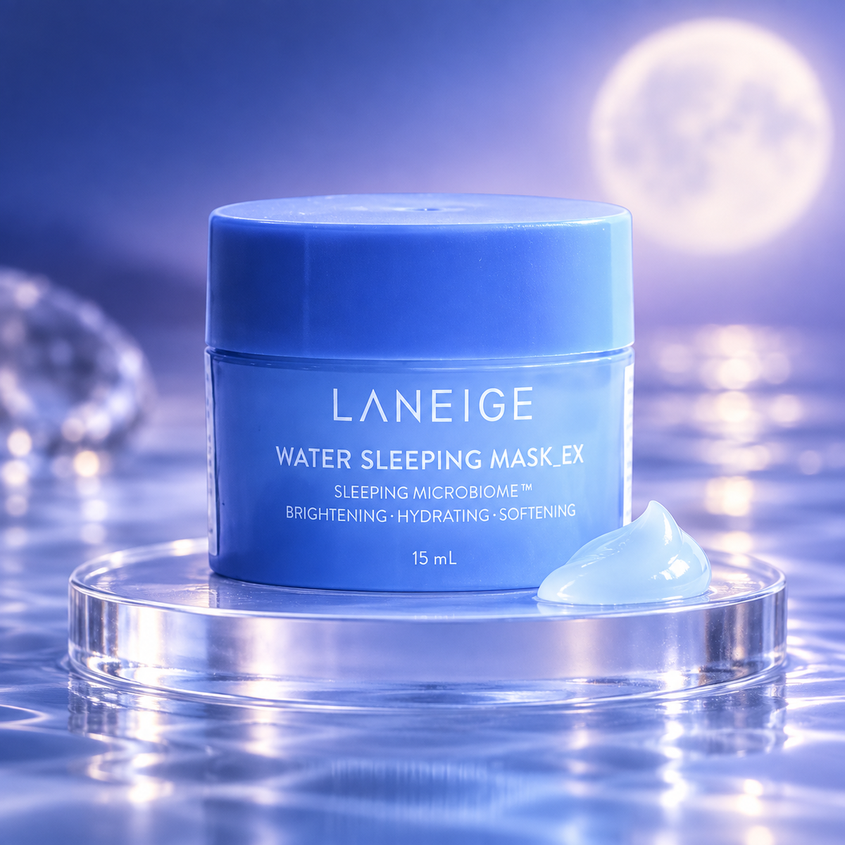 Laneige Water Sleeping Mask 15ml Mini – Refresh Gel-Cream Texture Cools & Soothe