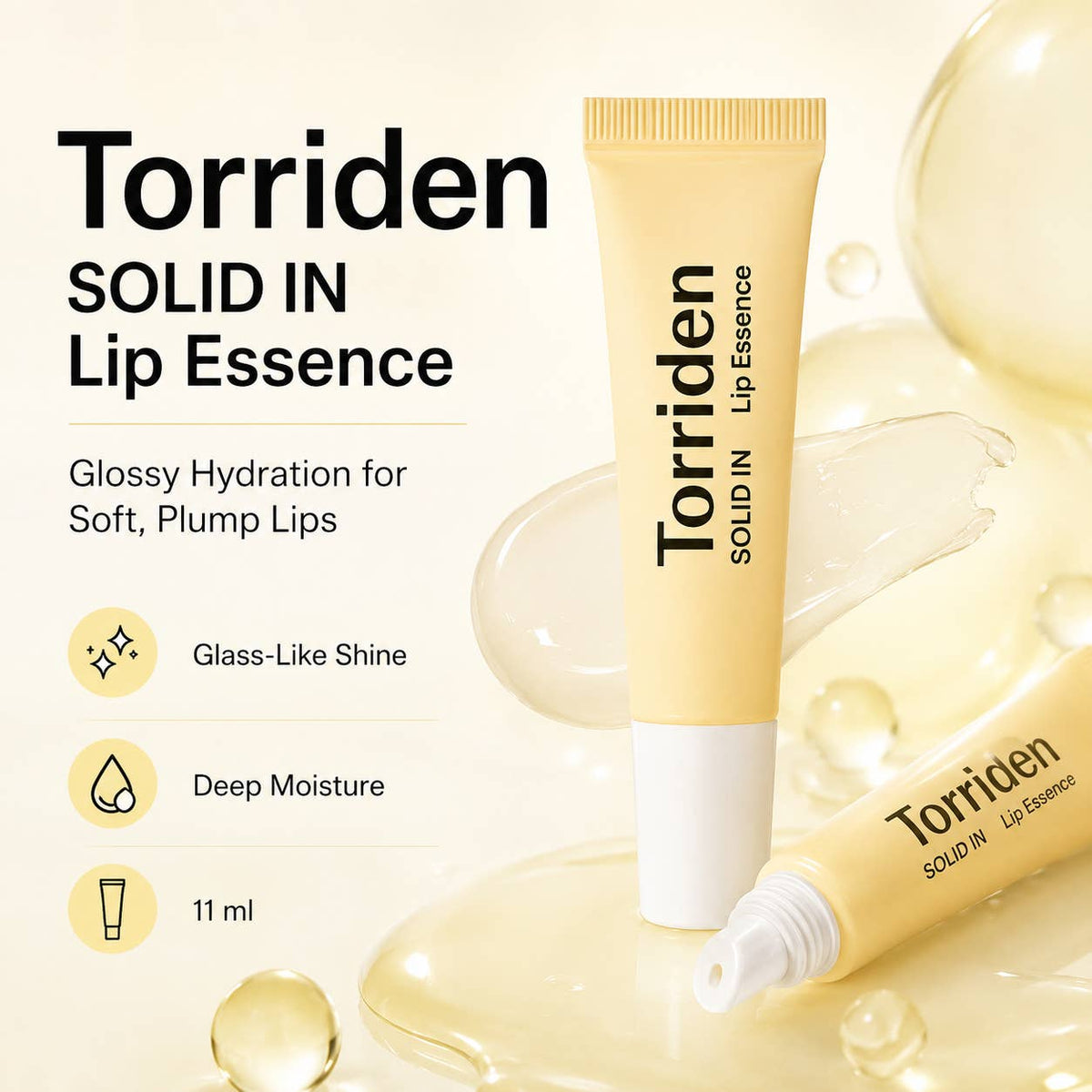 Torriden Lip Essence Solid In – Melts On Contact, Intense Moisture for Lips