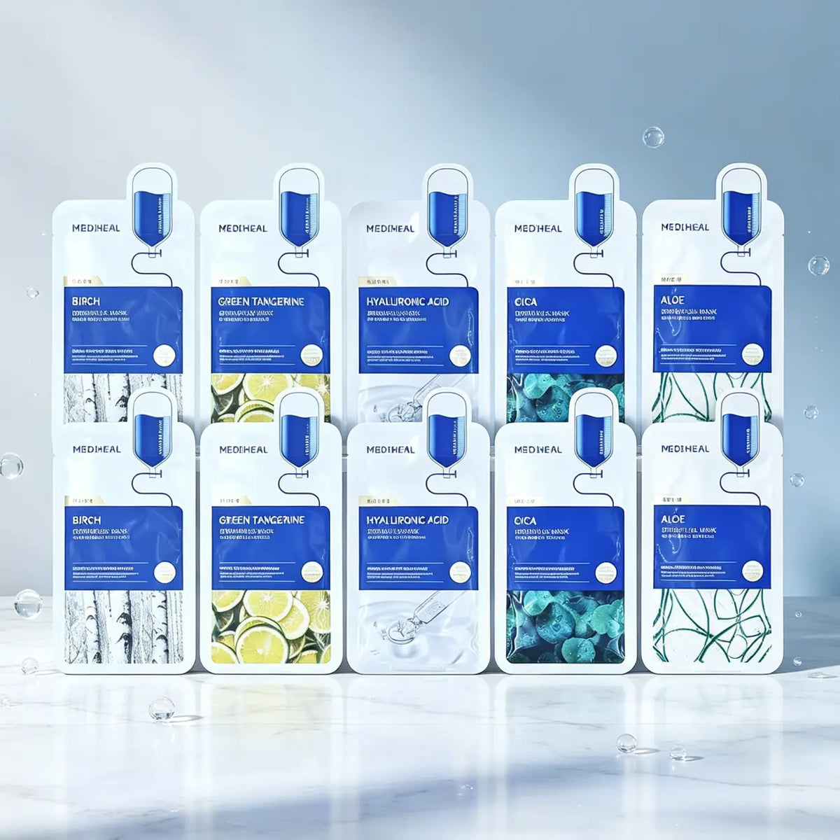 Mediheal Essence Mask Variety Set 10ct, assortment pack for all skin types
