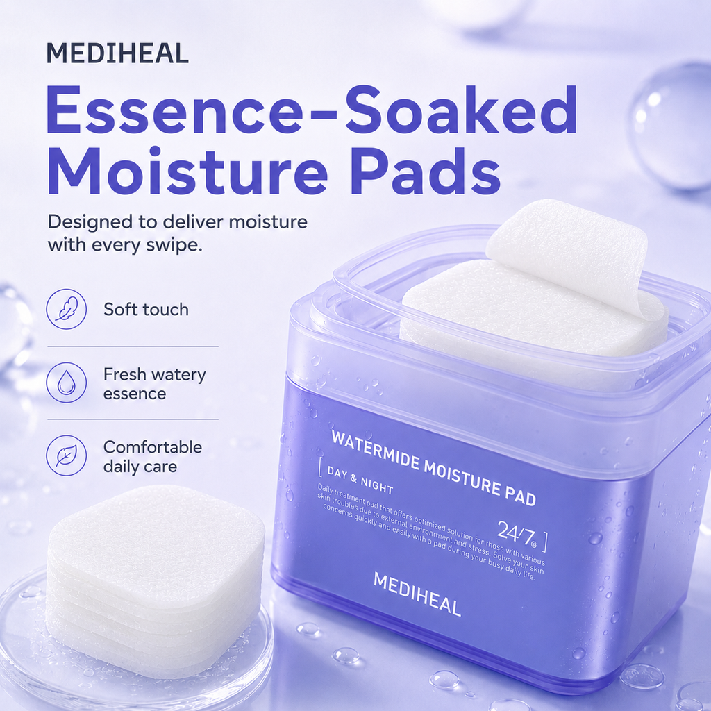 MEDIHEAL Watermide Moisture Pad – 100 Pads detail image