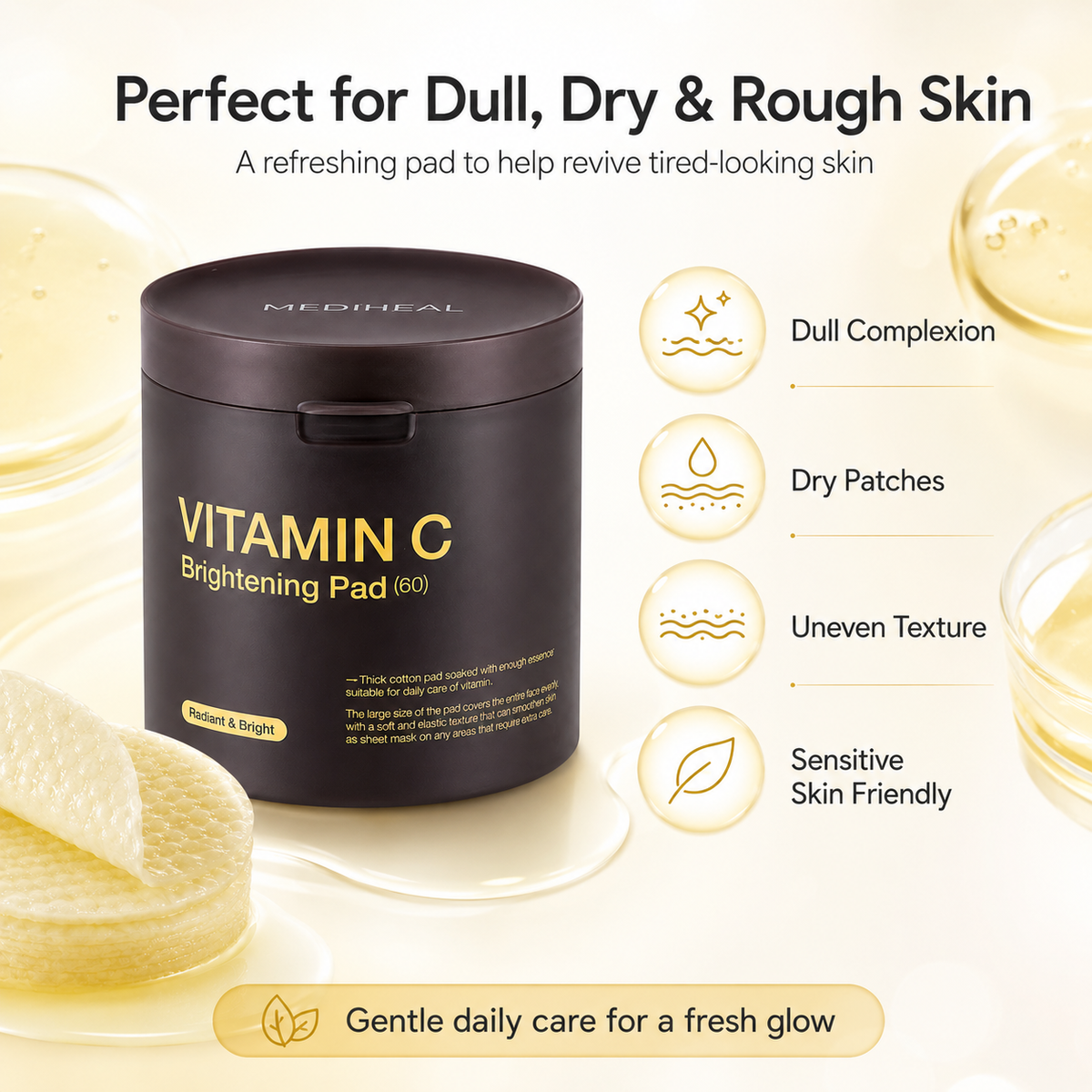 MEDIHEAL Vitamin C Brightening Pad – 60 Pads detail image