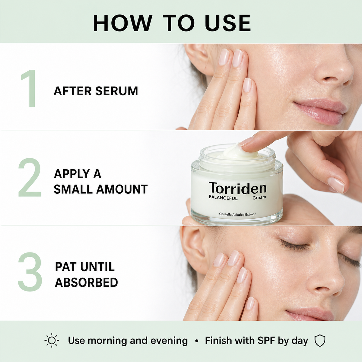 Torriden Cica Cream 80ml, soothing moisturizer for sensitive skin care