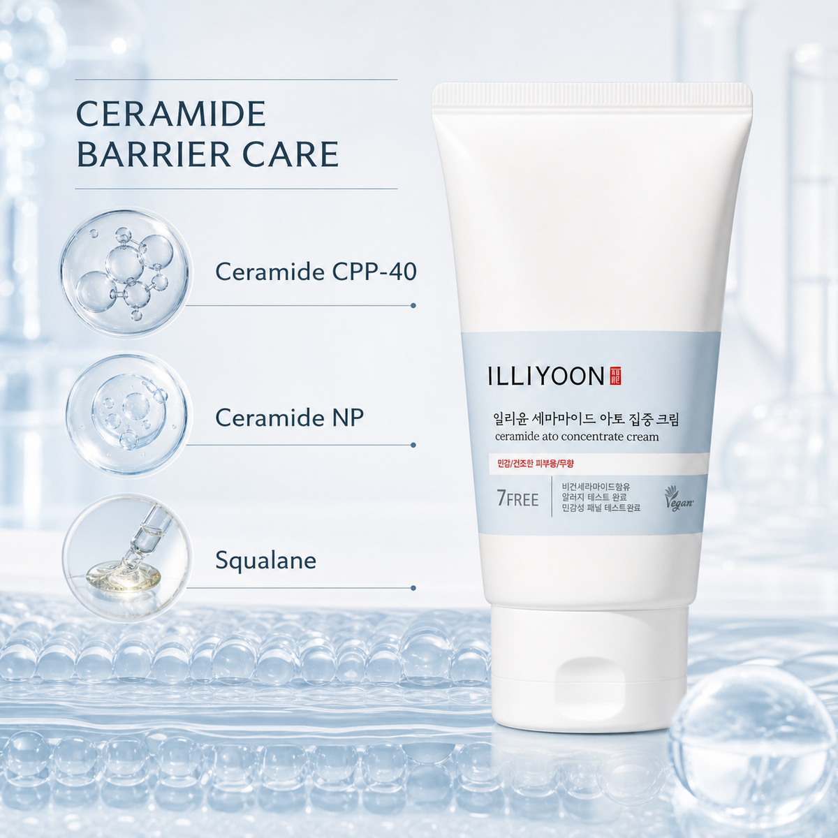 ILLIYOON Ceramide Ato Concentrate Cream (200Ml, 6.76 Fl Oz) | Moisturizer