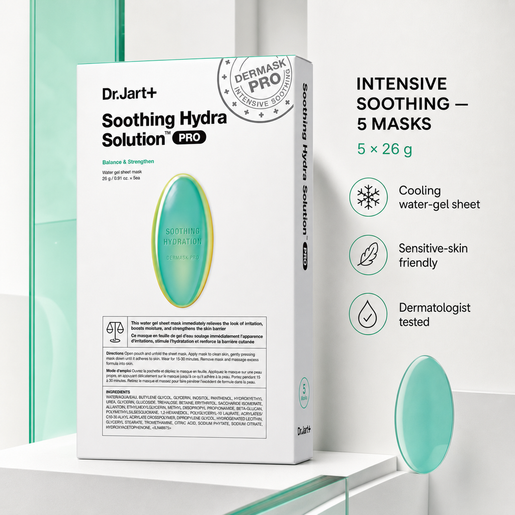 Dr.Jart Dermask PRO Soothing Mask 5 sheets, irritation relief moisture