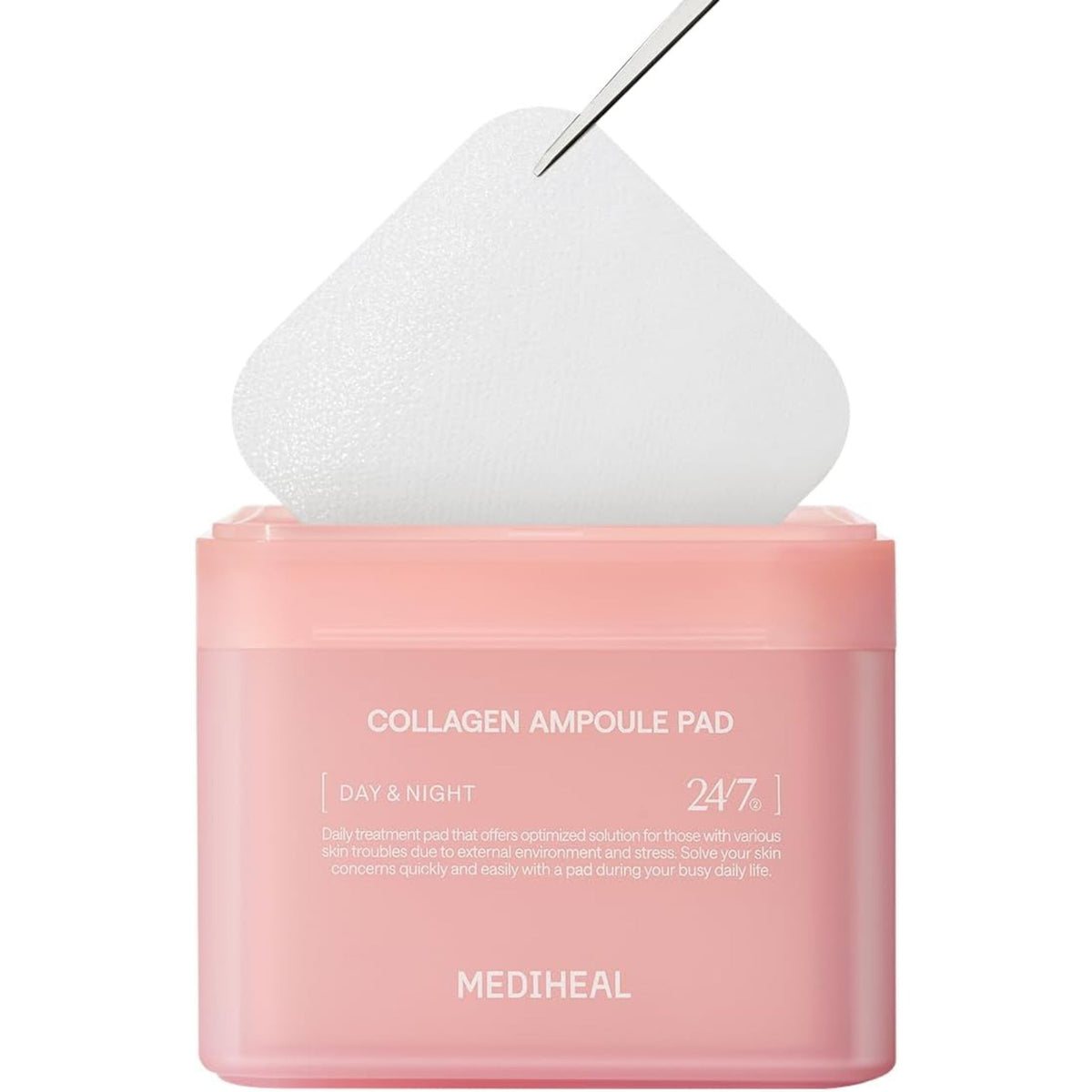 Mediheal Collagen Boost Pad 100pcs, pink firming essence toner sheets