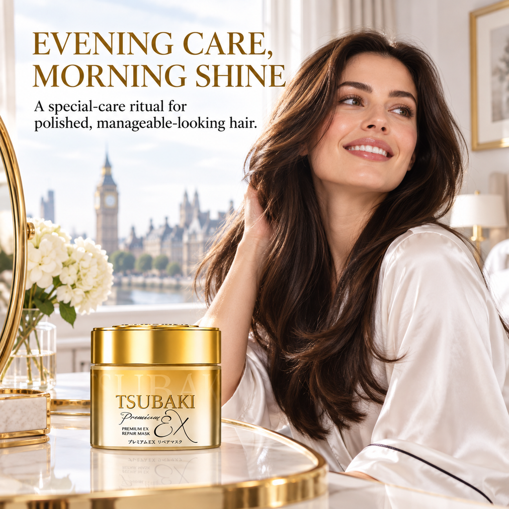 TSUBAKI Premium Repair Hair Mask 180g – 0-Second Rinse-Off Deep Conditioner