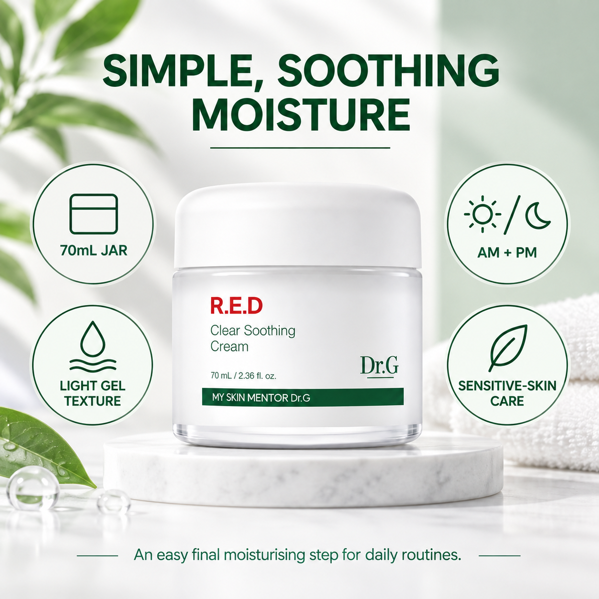 Dr.G R.E.D Blemish Clear Soothing Cream 70ml