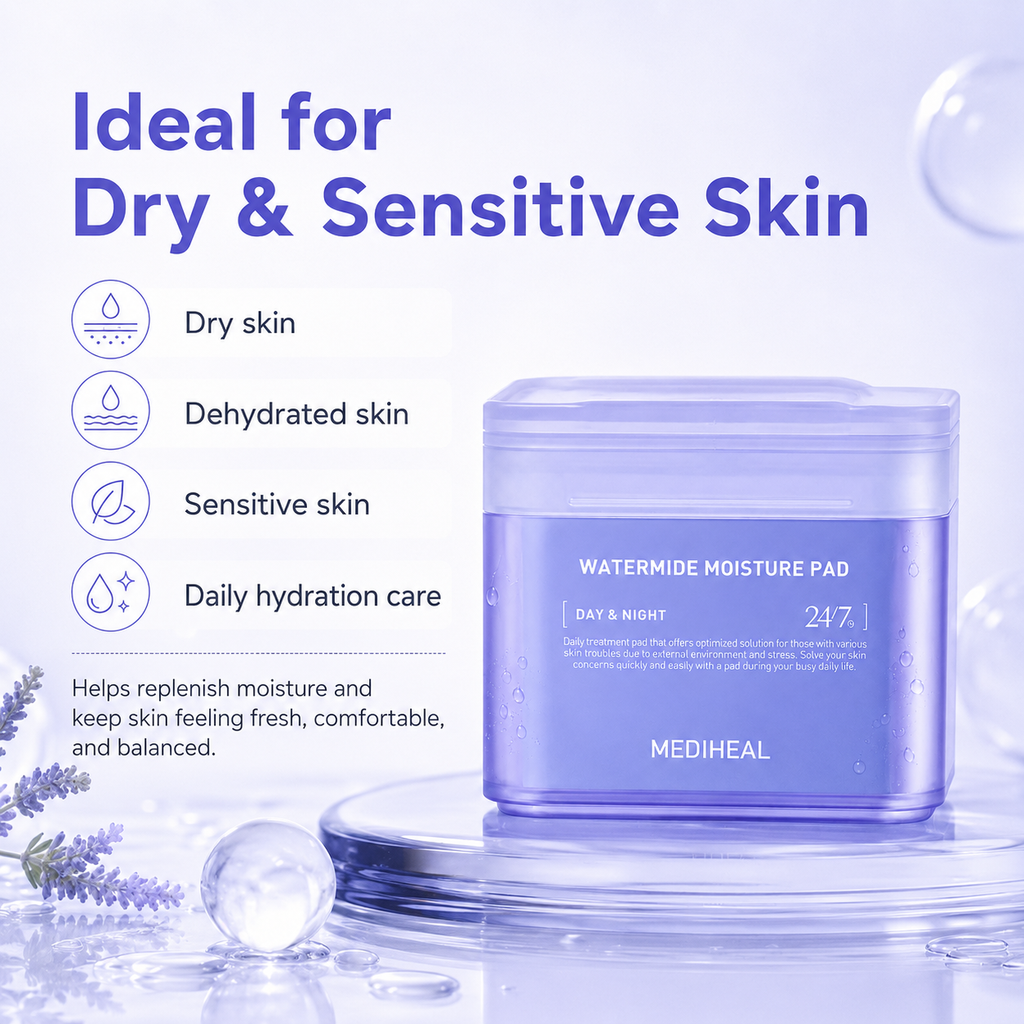 MEDIHEAL Watermide Moisture Pad – 100 Pads detail image