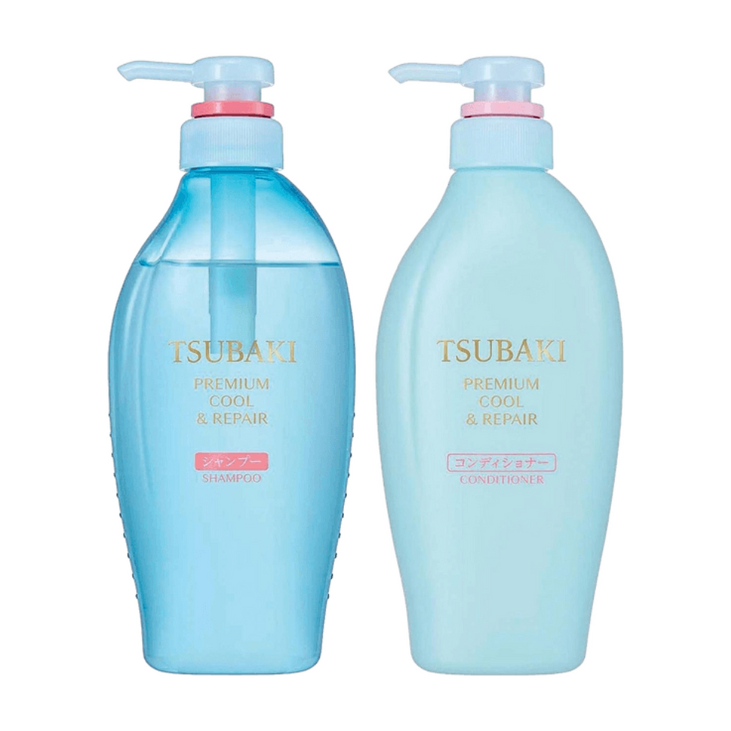 TSUBAKI Premium Cool & Repair Shampoo & Conditioner Set 450ml × 2