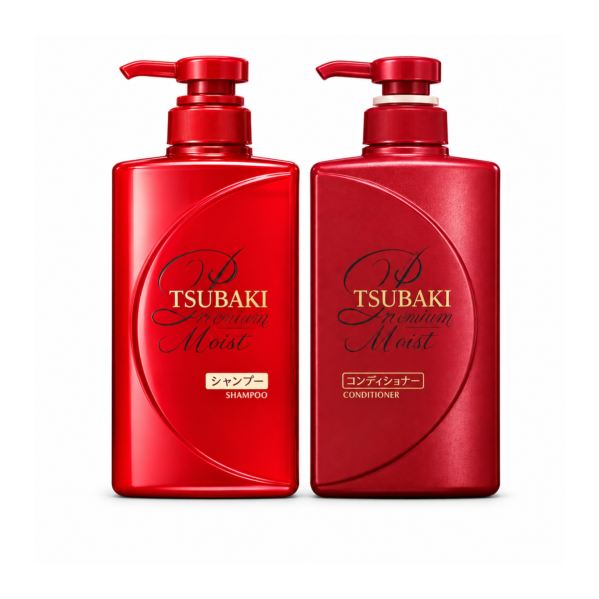 Tsubaki Red Camellia Shampoo 490ml + Conditioner 490ml - No Box
