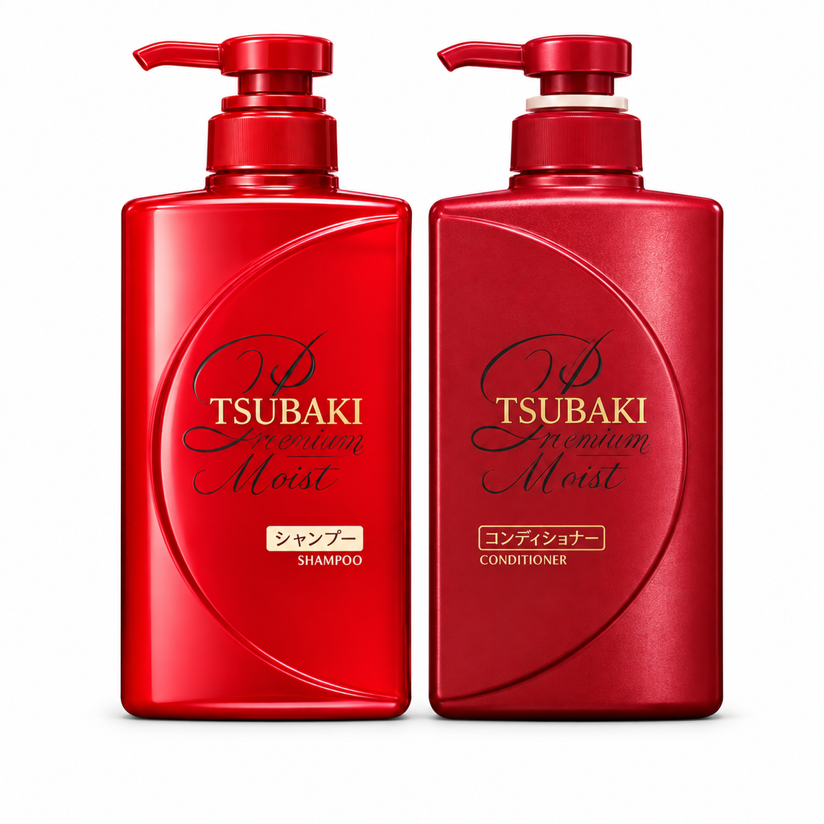 Tsubaki Red Camellia Shampoo 490ml + Conditioner 490ml - No Box