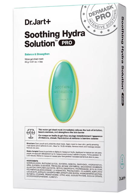 Dr.Jart Dermask PRO Soothing Mask 5 sheets, irritation relief moisture