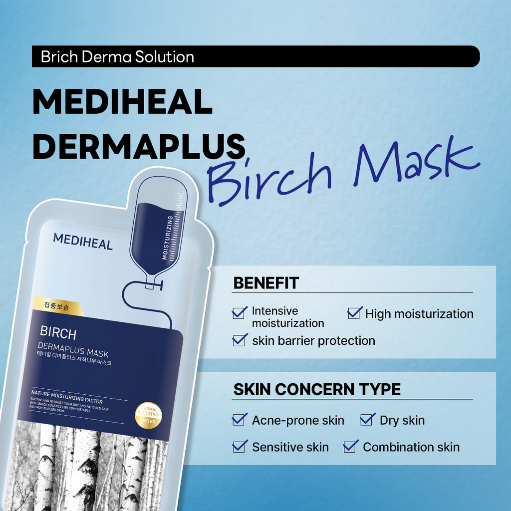 Mediheal Dermaplus Birch Sheet Mask — 1 Sheet